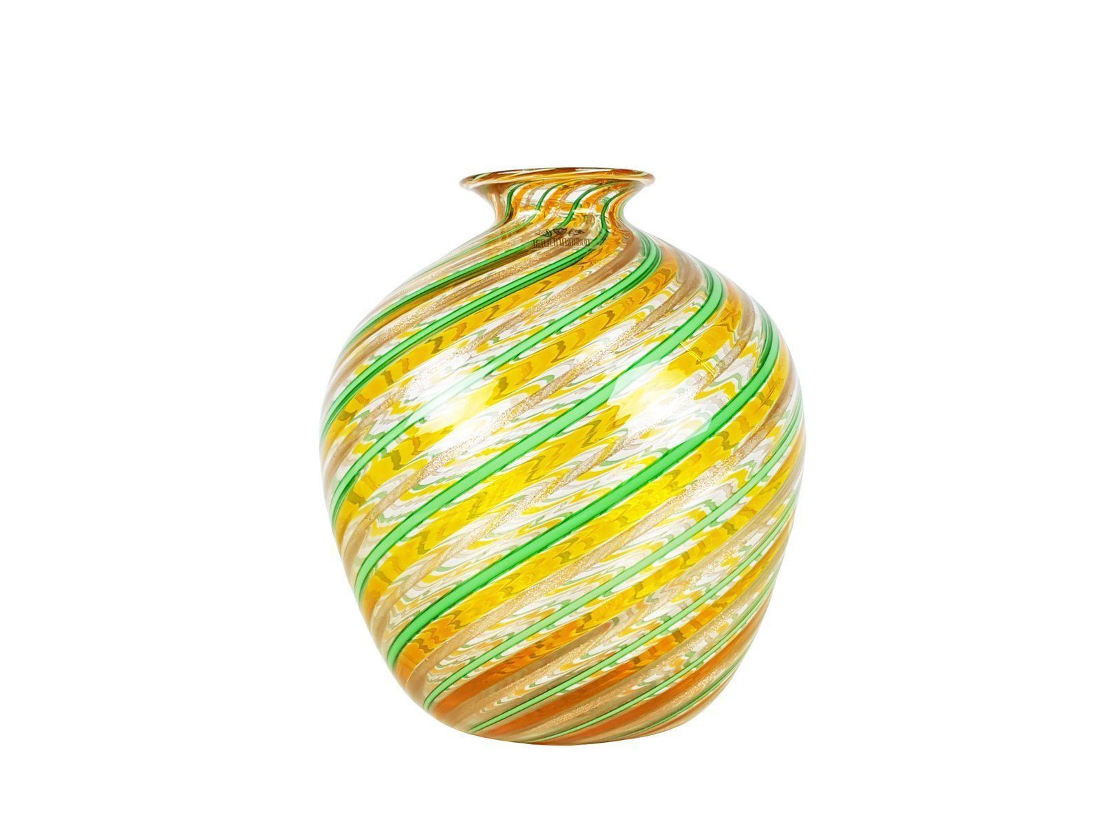 Vintage Multi Colored Murano Glass Vase photo vinterior