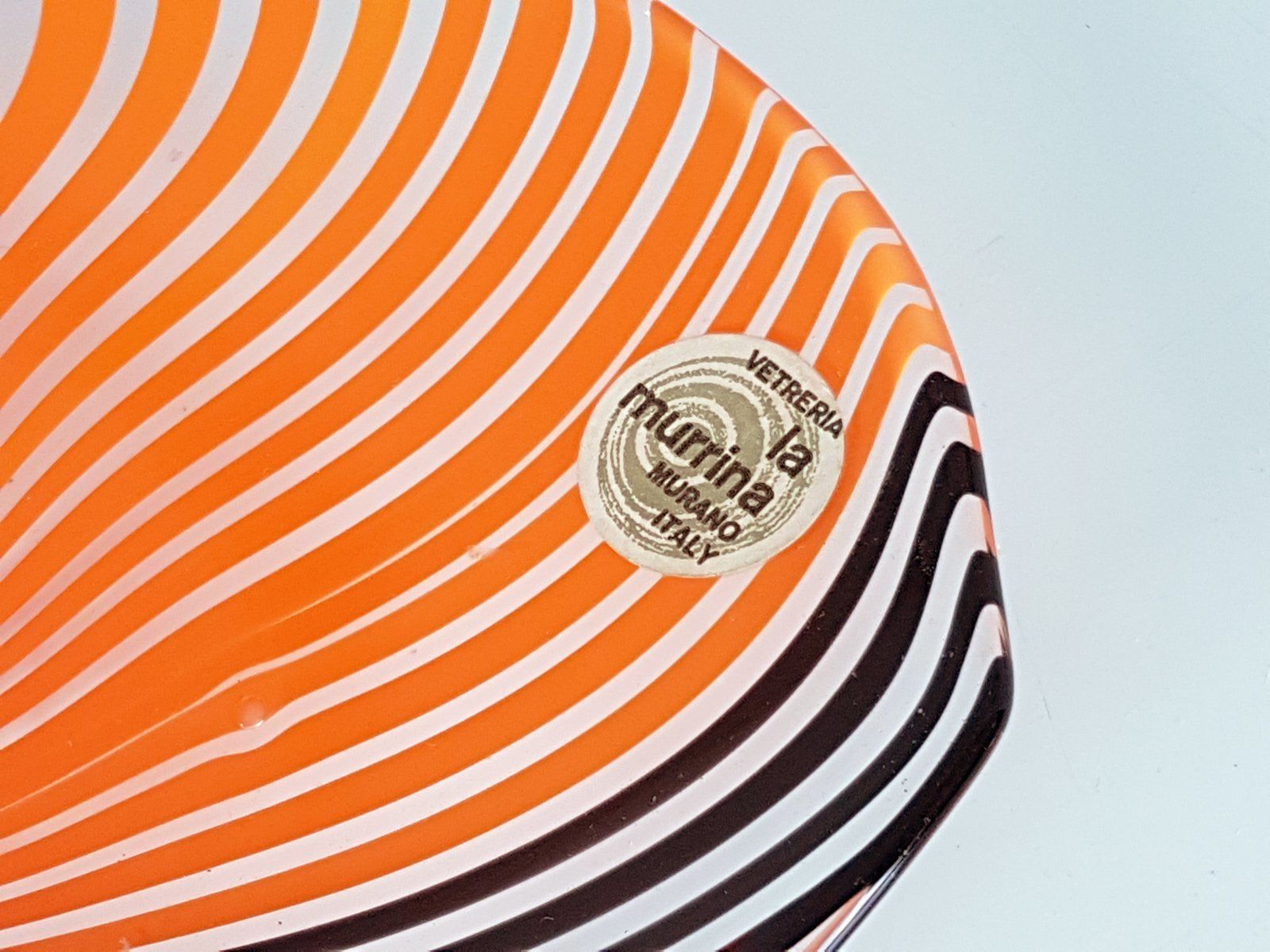 Small Murano Glass Plate By Gian Maria Potenza For La Murrina, 1960s photo for sale
