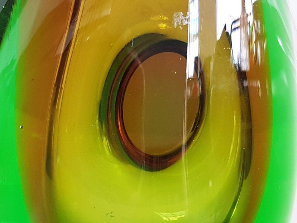 Submerged Glass Vase By Vladimir Mika For Moser, 1960s photo 1000.0
