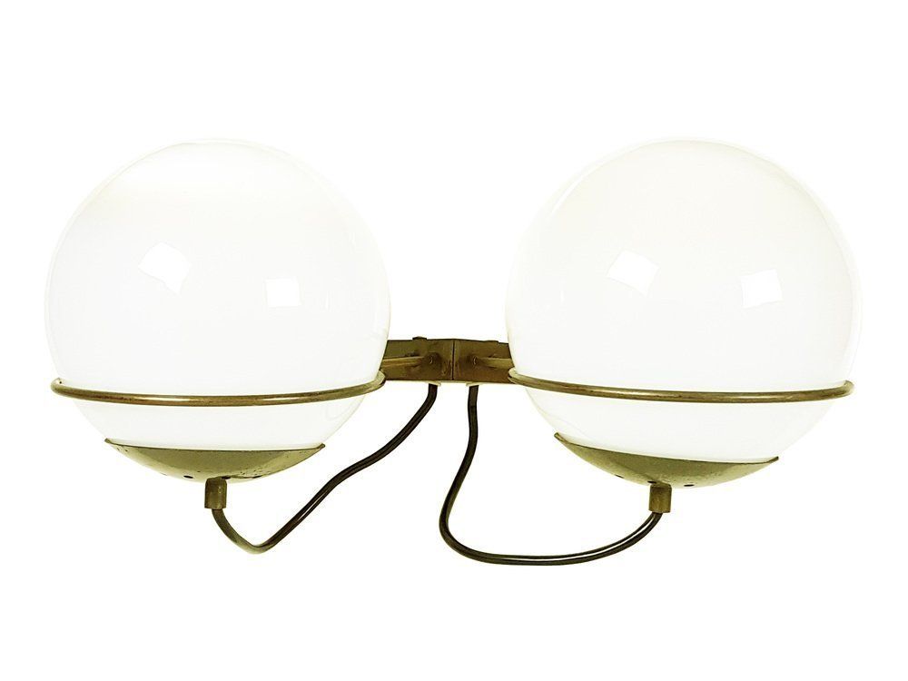 Italian Glass And Brass Model B519 Sconces From Candle, 1960s, Set Of 2 photo furniture