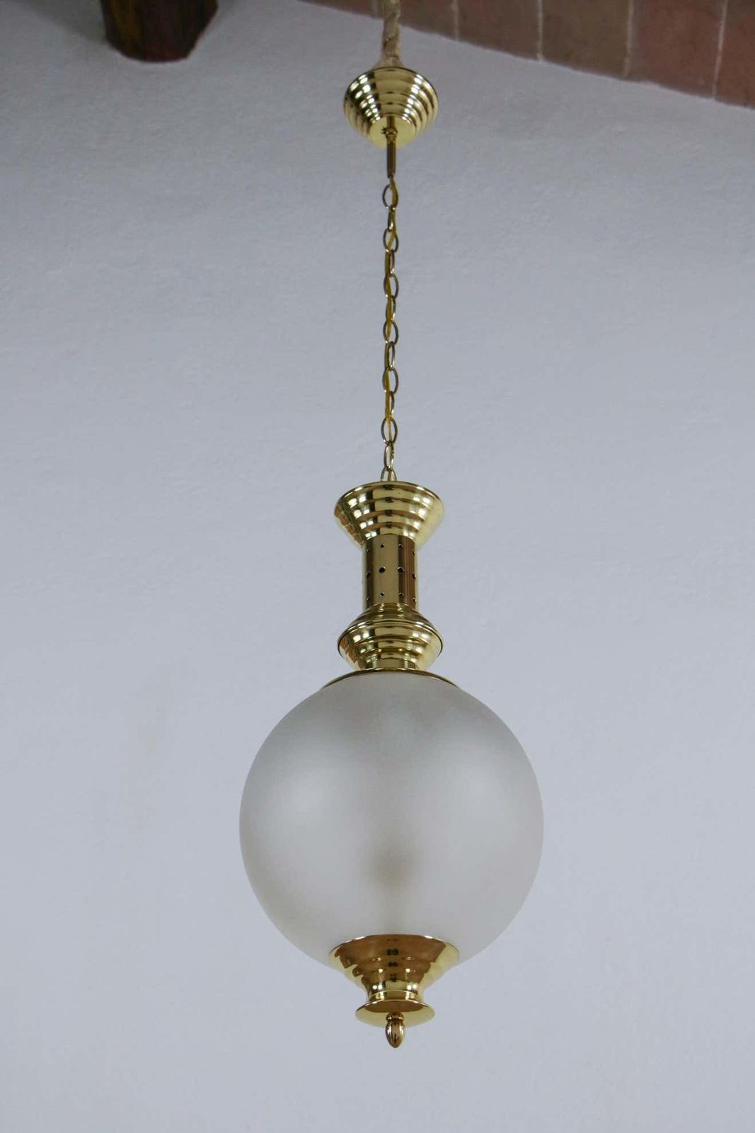 Italian Mid Century Pendant Lamp, Azucena Style, 1960 photo for sale