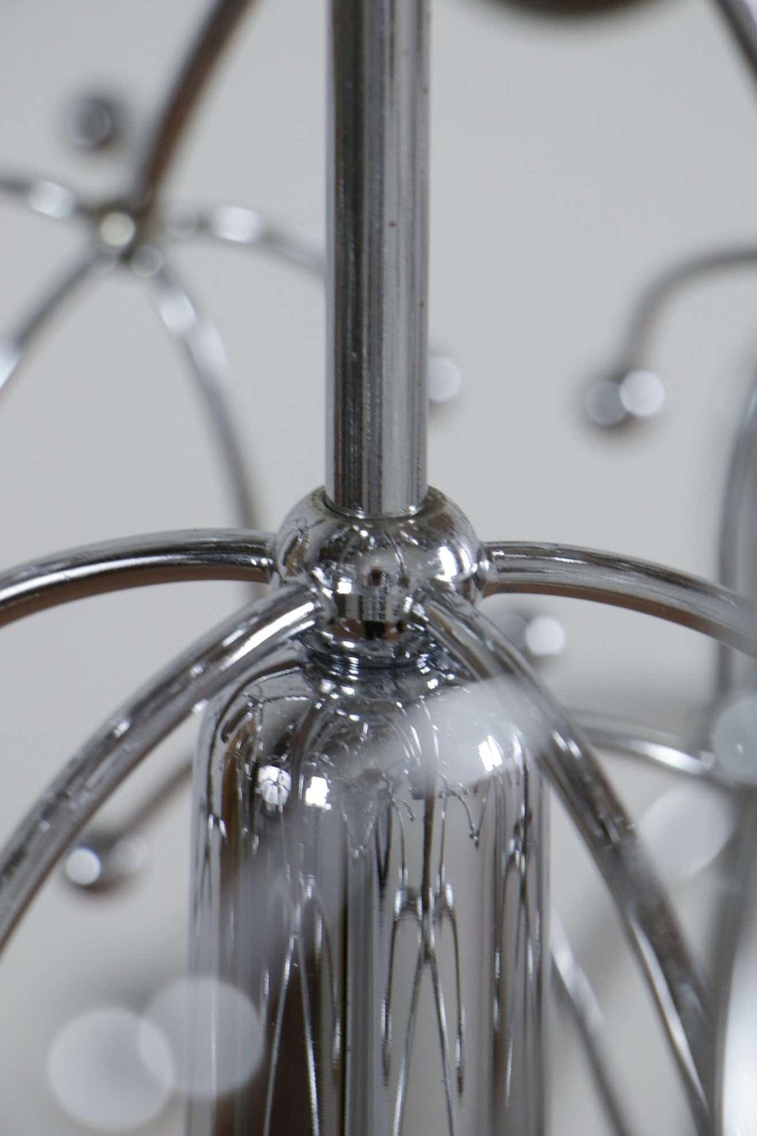 Italian Space Age Chrome Sputnik Chandelier, Pendant Lamp By Gaetano Sciolari photo vintage