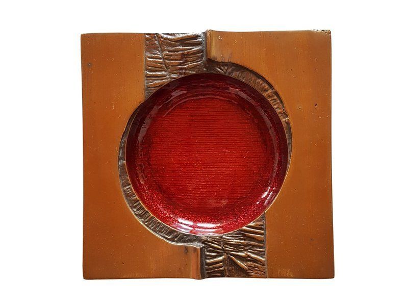 Vintage Italian Sculptural Ashtray Centerpiece From Studio Del Campo, 1975 photo furniture