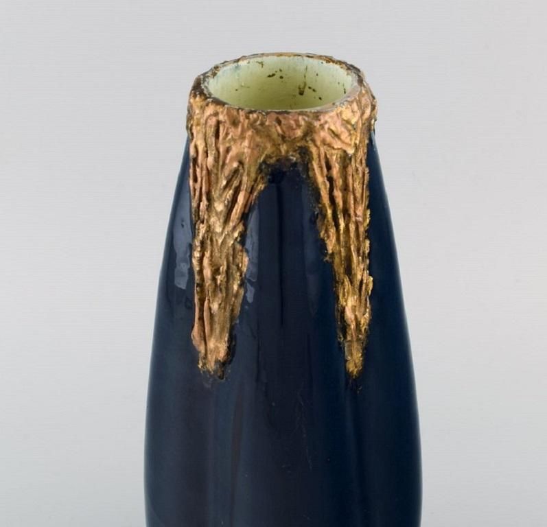 Pierre Perret For Vallauris, A Pair Of Antique Vases In Glazed Ceramics photo buy