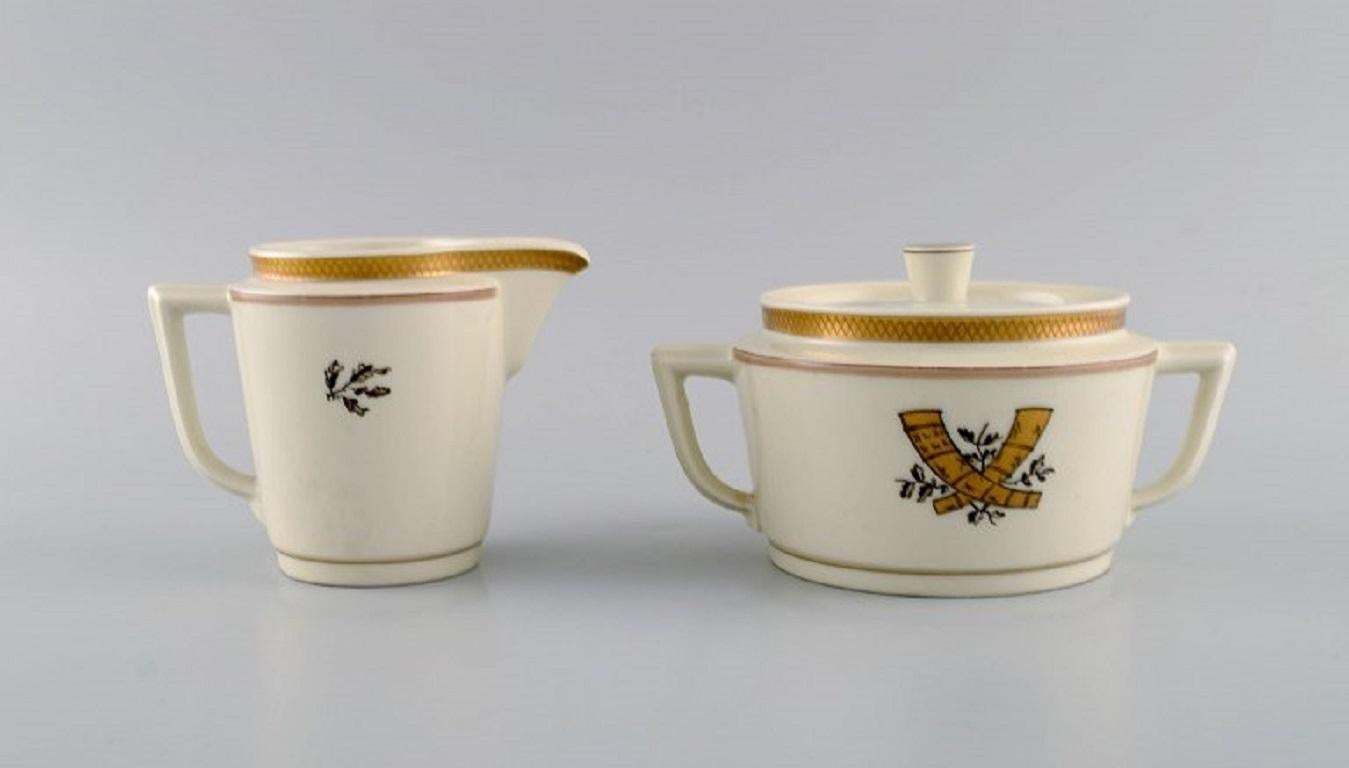 Royal Copenhagen Golden Horns Coffee Service For 10 People, 1960s photo buy