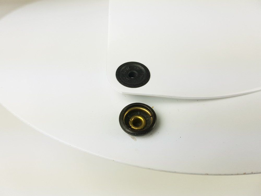 White Metal & Rubber Giovi Wall Lamps By Achille Castiglioni For Flos, 1976, Set Of 2 photo buy
