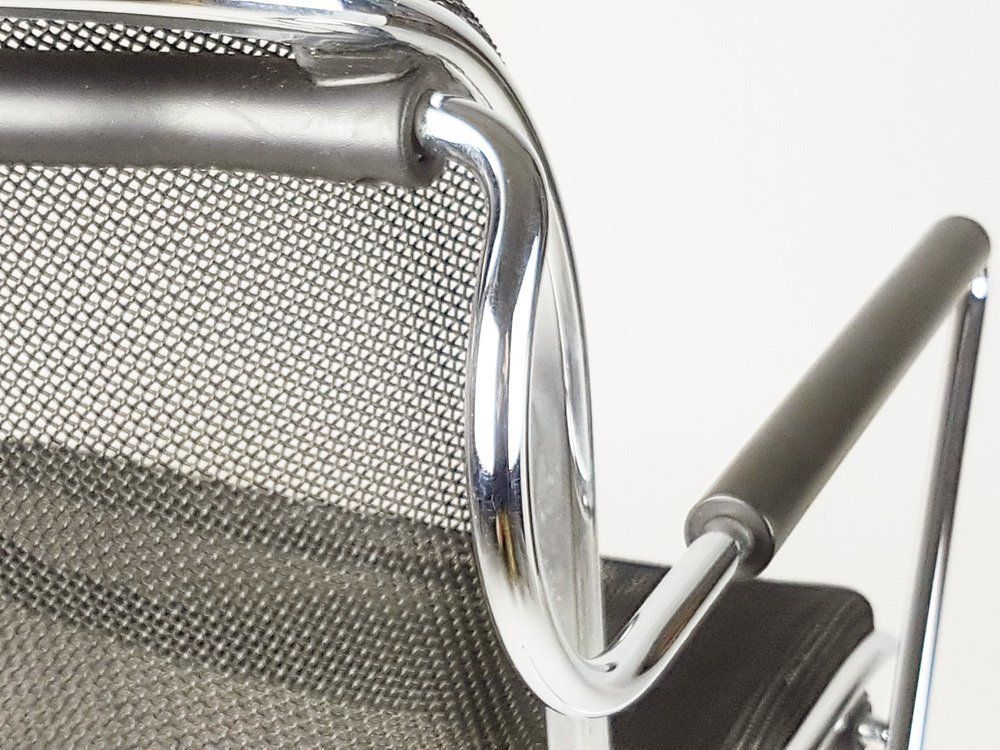 photo for sale Black & Chrome Plated Metal Penelope Armchair By C. Pollock For Anonima Castelli, 1982