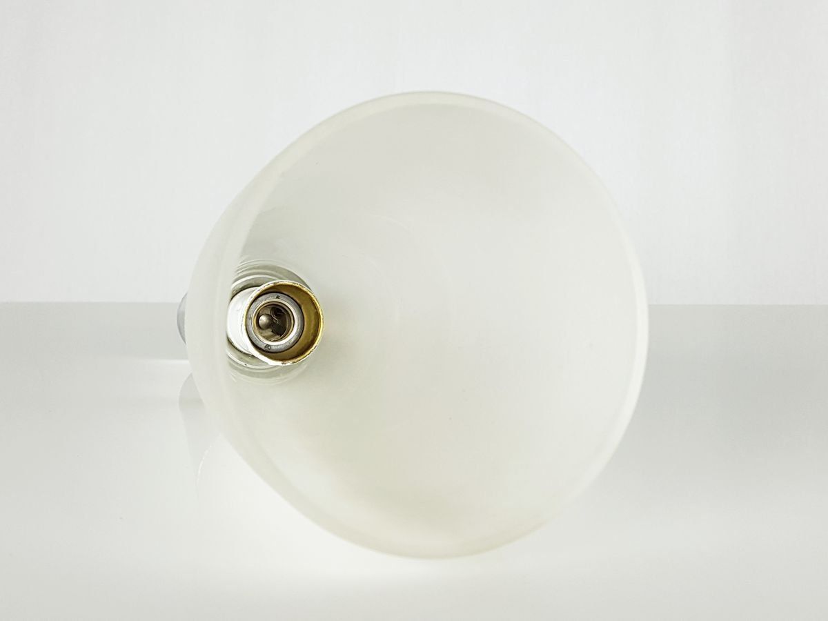 Lighting Mid Century Modern Frosted Glass & Chrome Plated Metal Sconces By Pietro Chiesa For Fontana Arte photo