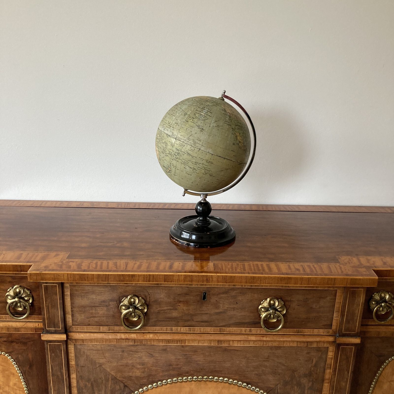 A Beautiful Quality George V Phillips 8” British Empire Terrestrial Globe, Circa 1930 photo Home Decor