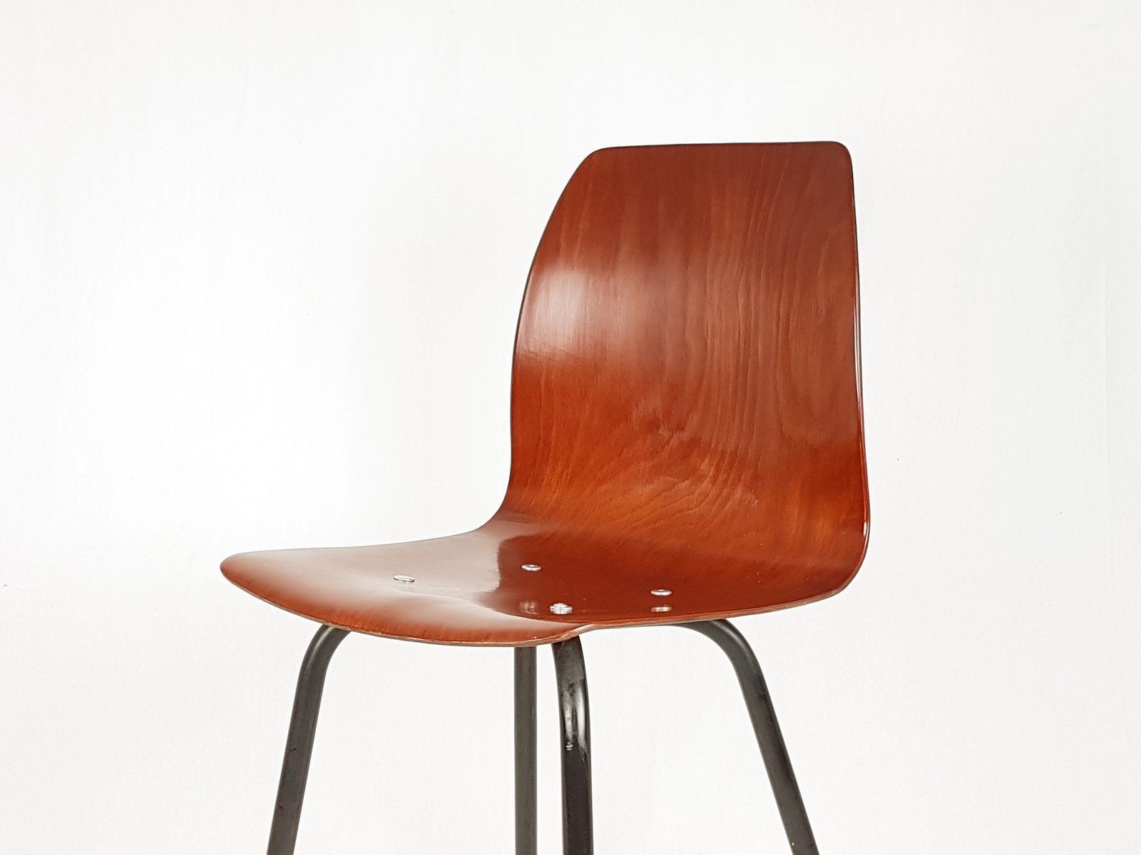Black Metal And Pagwood Dining Chairs From Pagholz Flötotto 1960s Set Of 5 photo for sale