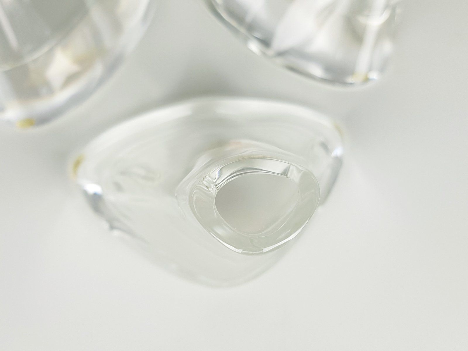 Crystal Vases By Angelo Mangiarotti For Cristalleria Colle 1980s Set Of 3 photo buy
