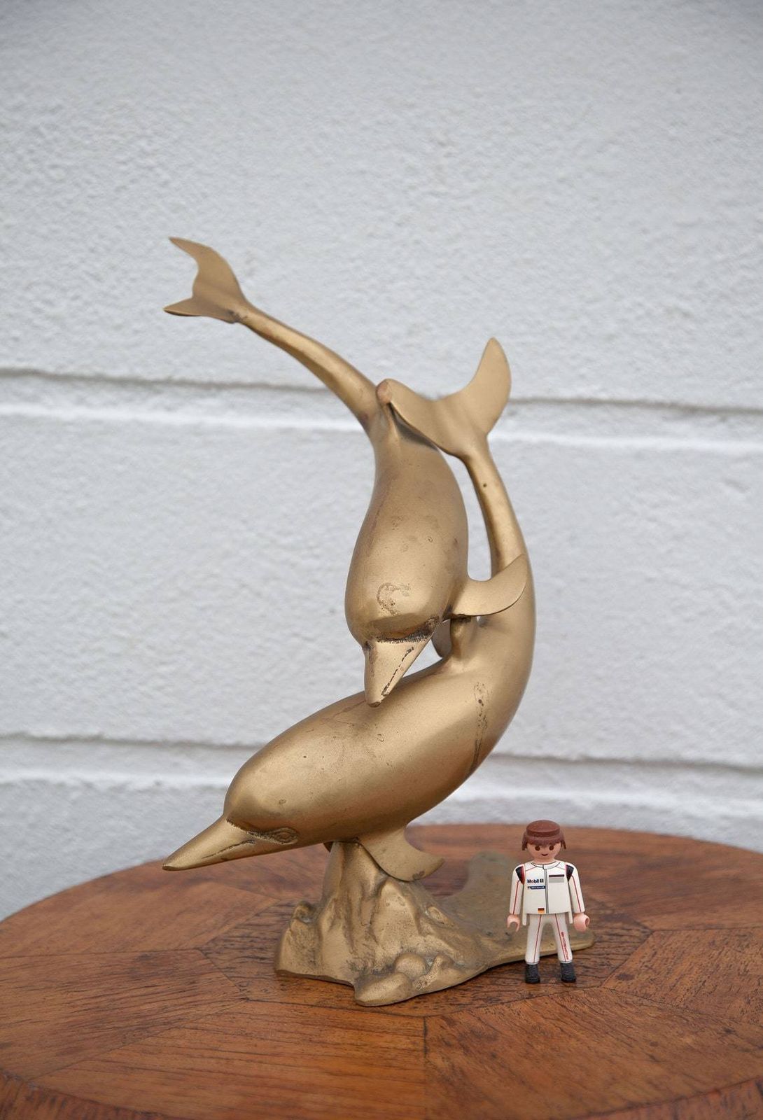 Vintage Brass Dolphin, Brass Dolphin Statue, Brass Sculpture Of 2 Dolphins, Collection photo furniture