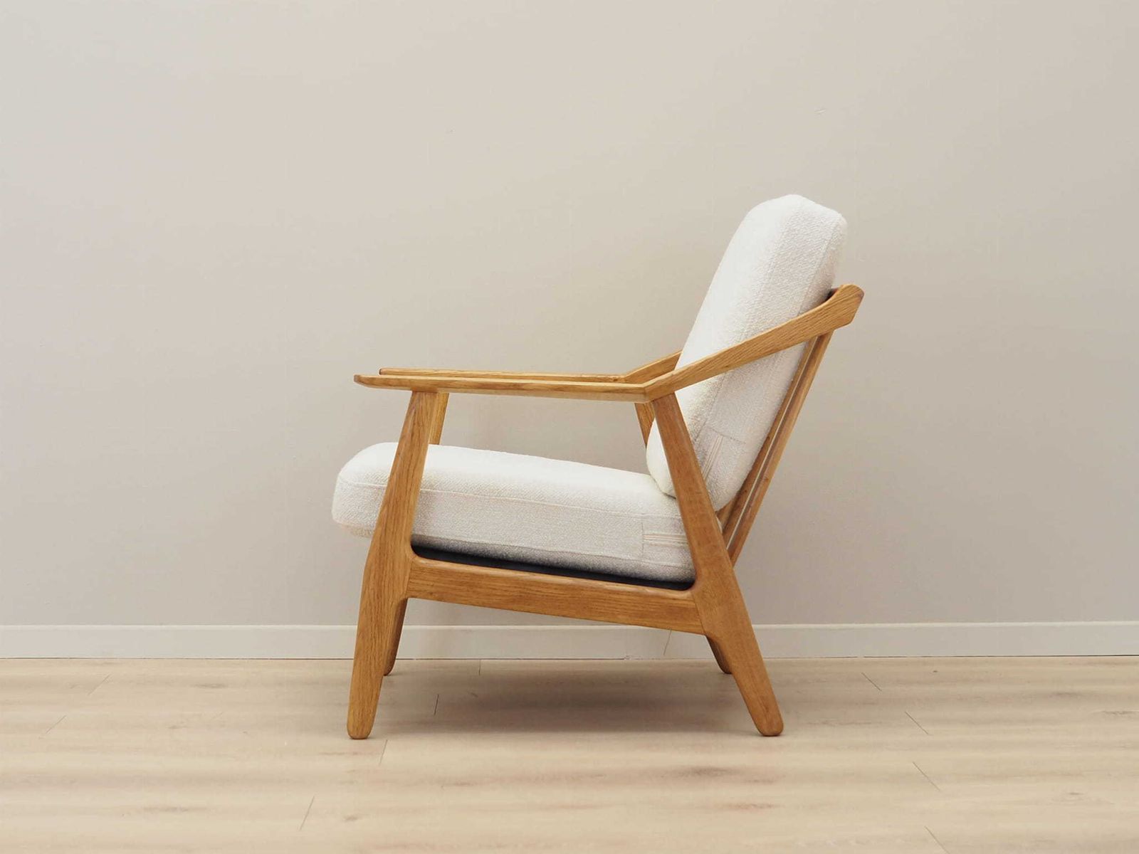 Oak Armchair, Danish Design, 1960s, Designer: H. Brockmann Petersen, Production: Randers Møbelfabrik photo for sale
