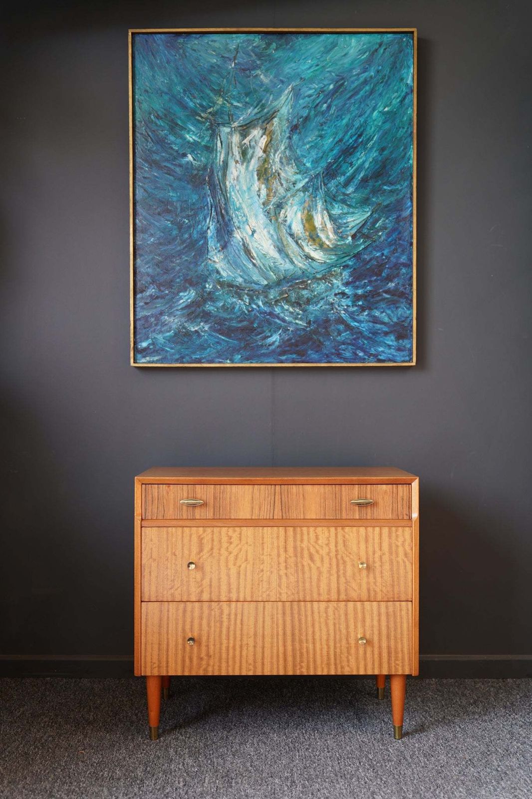Mid Century Herbert Gibbs Small Chest Of Drawers photo for sale