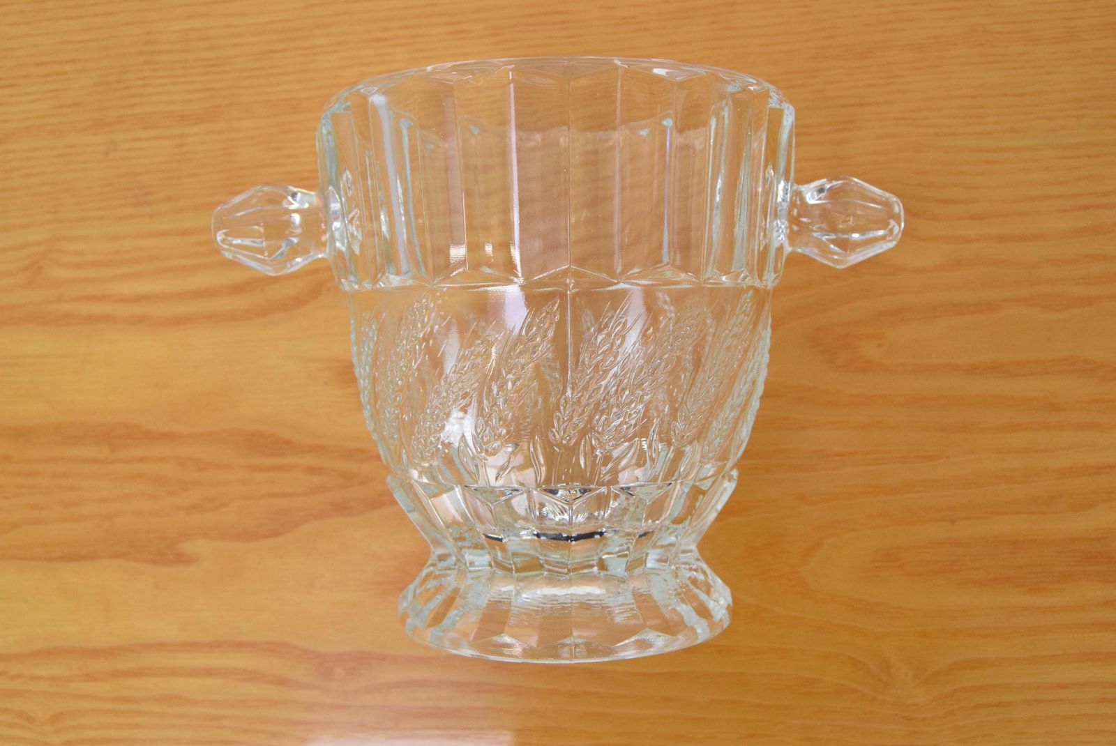Mid Century Glass Vase Bohemia Glass 1960's photo vinterior