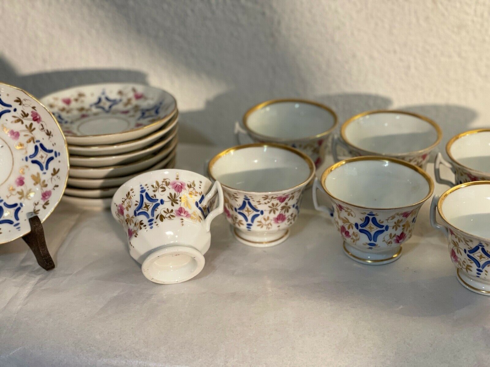 Large Cafe French Louis Philippe End '800 In White Porcelain photo for sale
