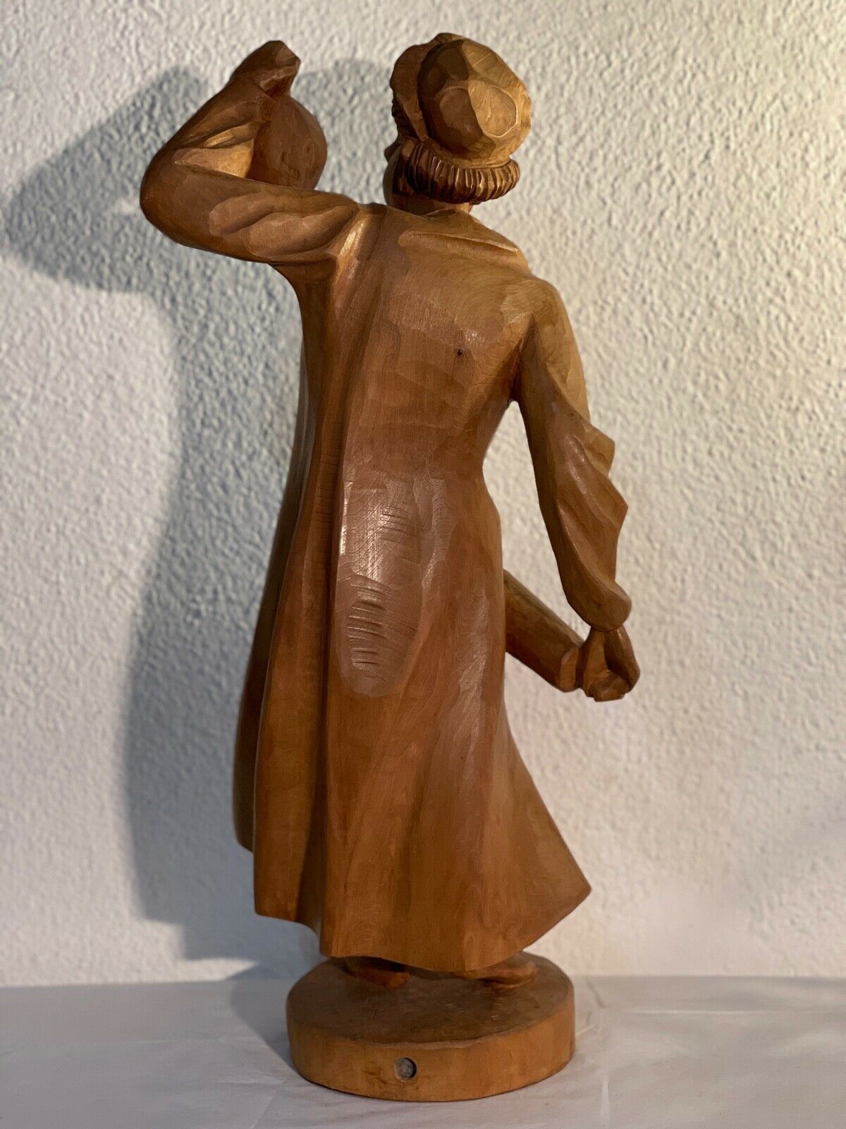 Vintage Tyrolean Statue Wooden, Who Is Short In Hand Roll photo for sale