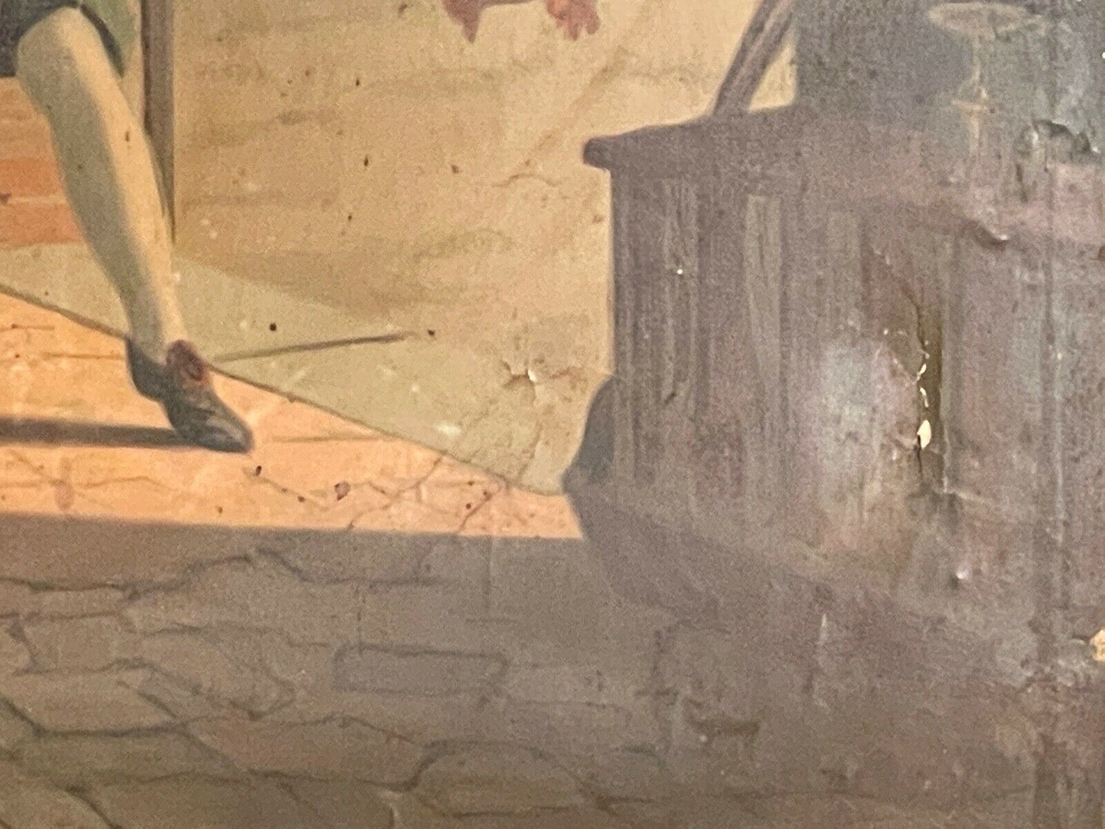 Oliografia To Restore (As Per The Pictures) Pastoral Scene photo vinterior