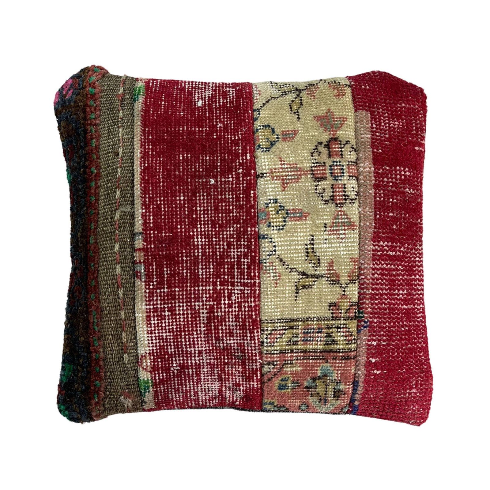 16x16 Vintage Patchwork Home Decor And Turkey Pillow, 40 X 40 Cm Square Rug Cushion Cover photo 52.0