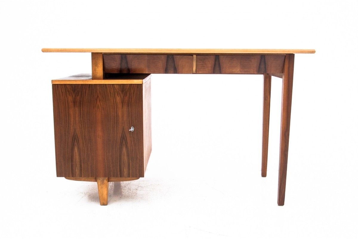 Vintage Desk, Designed By M. Puchała, Poland, 1960s. After Renovation.
