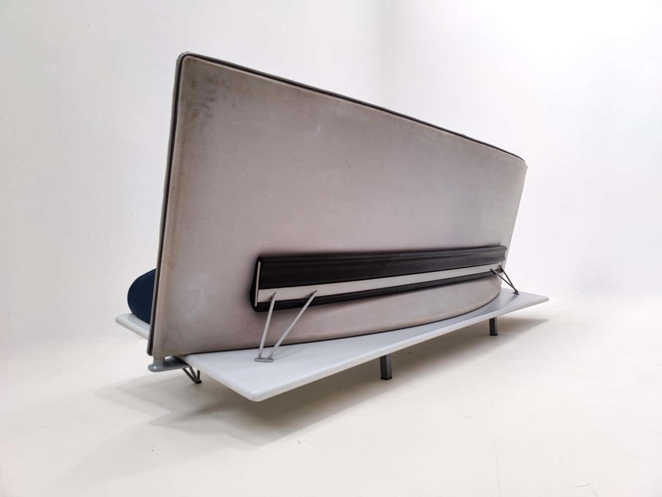 Rare Leather “Squash” Sofa By Paolo Deganello For Driade, Italy, 1980s photo vintage
