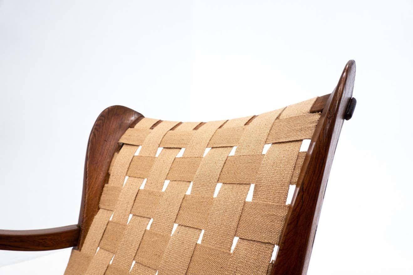 Rare Armchair By Guglielmo Pecorini Two Back Wheels, Italy, 1950s photo buy