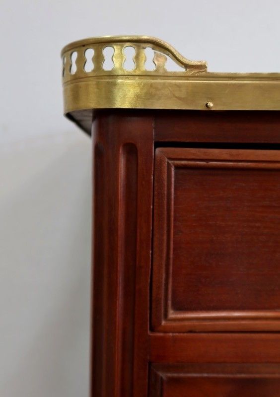 photo for sale Small Mahogany Chest Of Drawers, Louis XVI Style   Late 19th Century