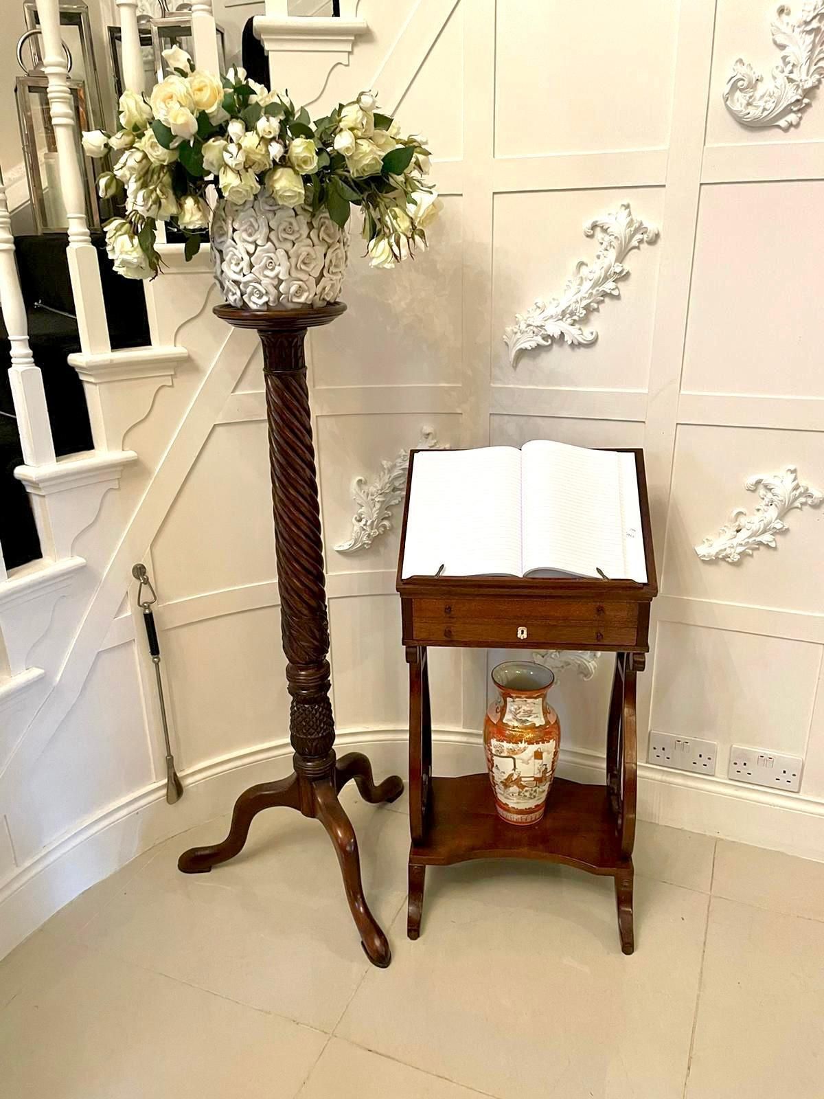 Outstanding Quality Antique Edwardian Inlaid Mahogany Reading Table photo for sale