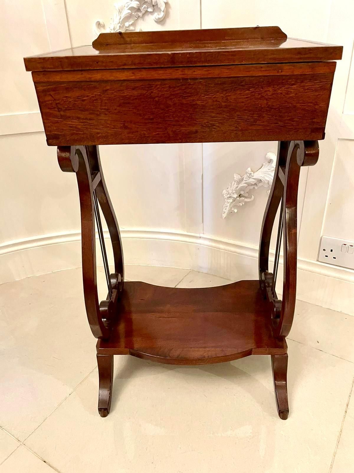 Outstanding Quality Antique Edwardian Inlaid Mahogany Reading Table photo vinterior