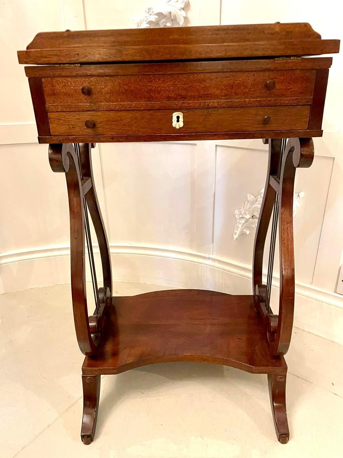 photo for sale Outstanding Quality Antique Edwardian Inlaid Mahogany Reading Table