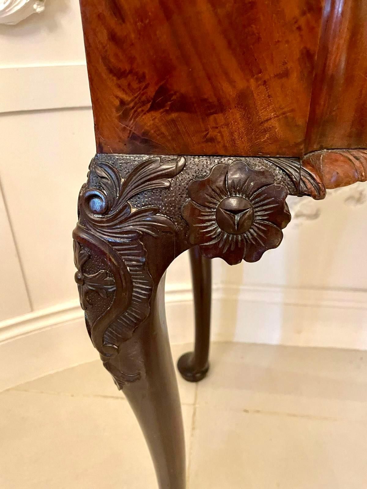 photo for sale Antique George III 18th Century Chippendale Quality Carved Mahogany Card Table