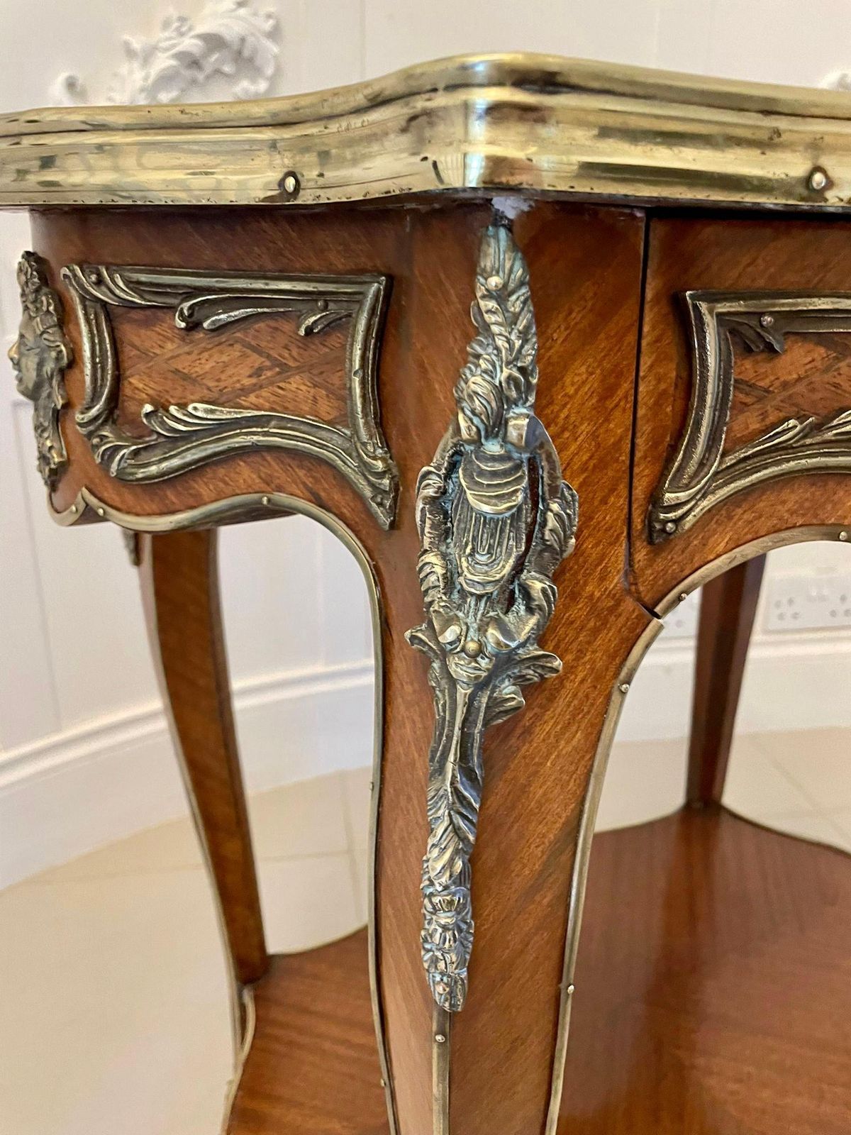 photo for sale Outstanding Antique French Kingwood And Ormolu Mounted Freestanding Centre Table