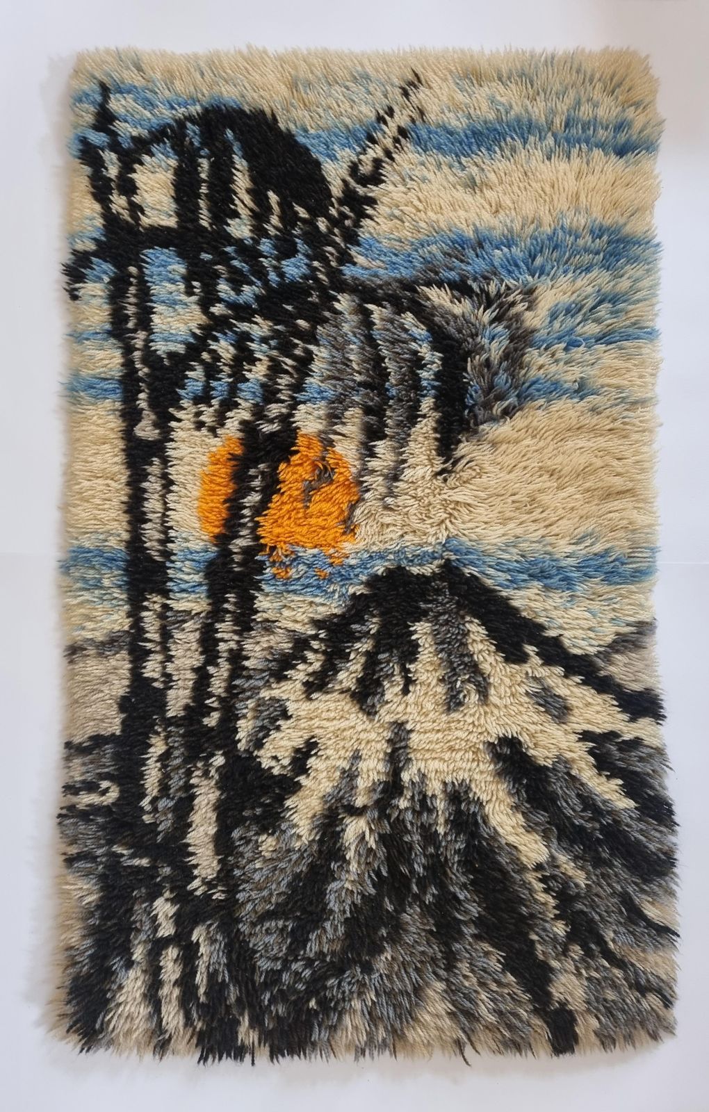 Beautiful Wall Midcentury Wool Tapestry, Denmark, 1960s photo 368.0
