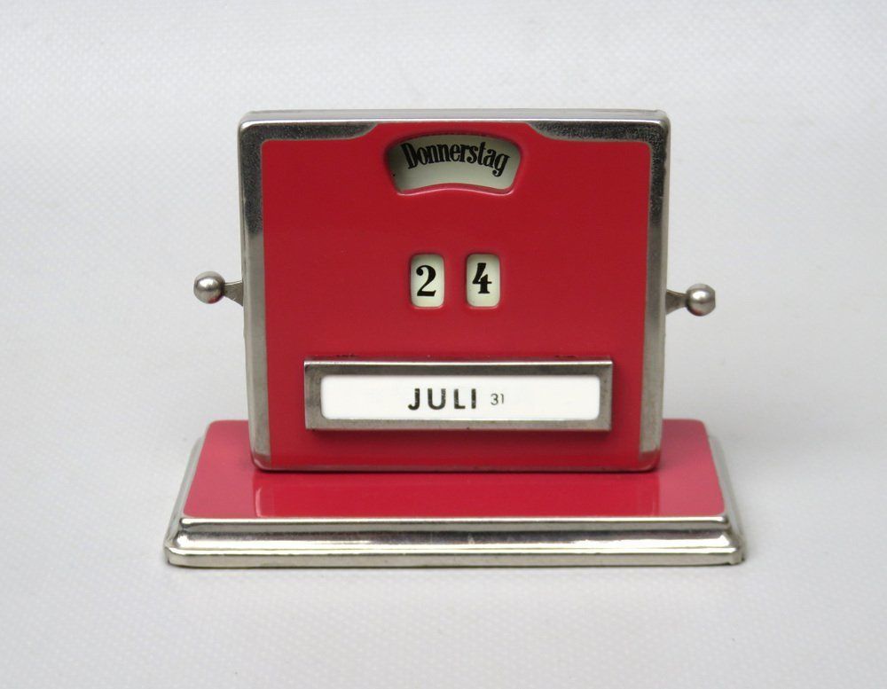Art Deco Chrome Eternal Calendar From Jakob Maul