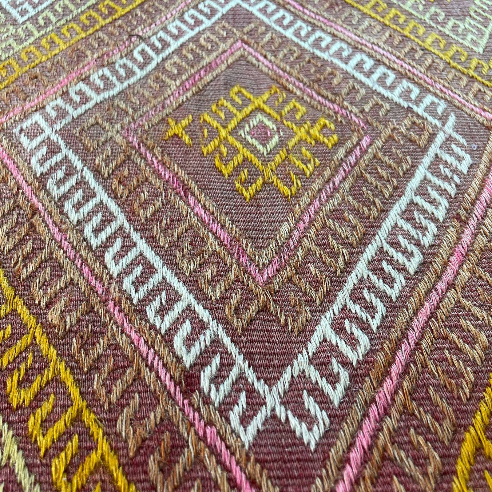 Traditional Turkish Mini Kilim Rug ,Vintage Anatolian Turkish Kelim 101x47 Cm photo for sale