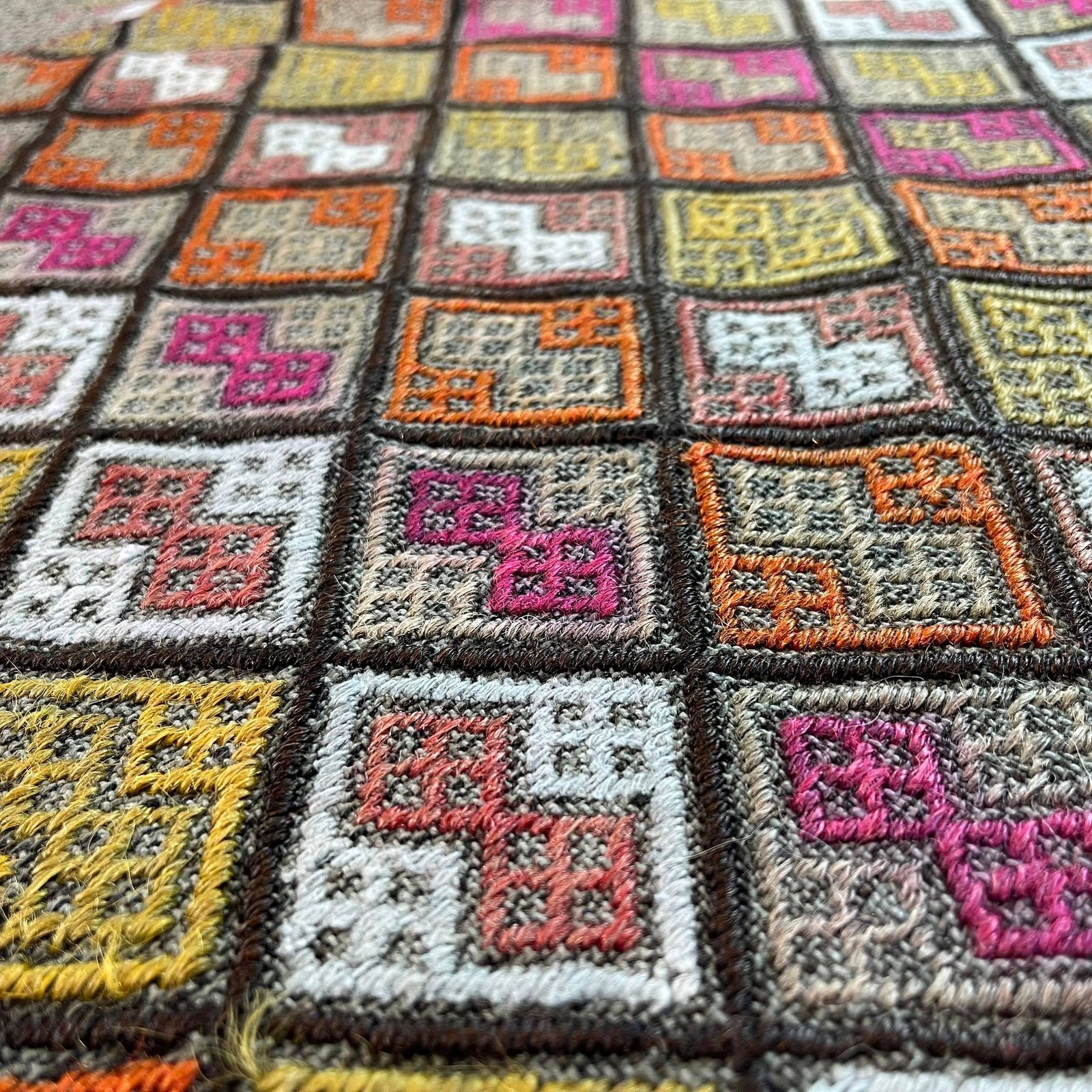 Traditional Turkish Mini Kilim Rug ,Vintage Anatolian Turkish Kelim 84x52 Cm photo vintage