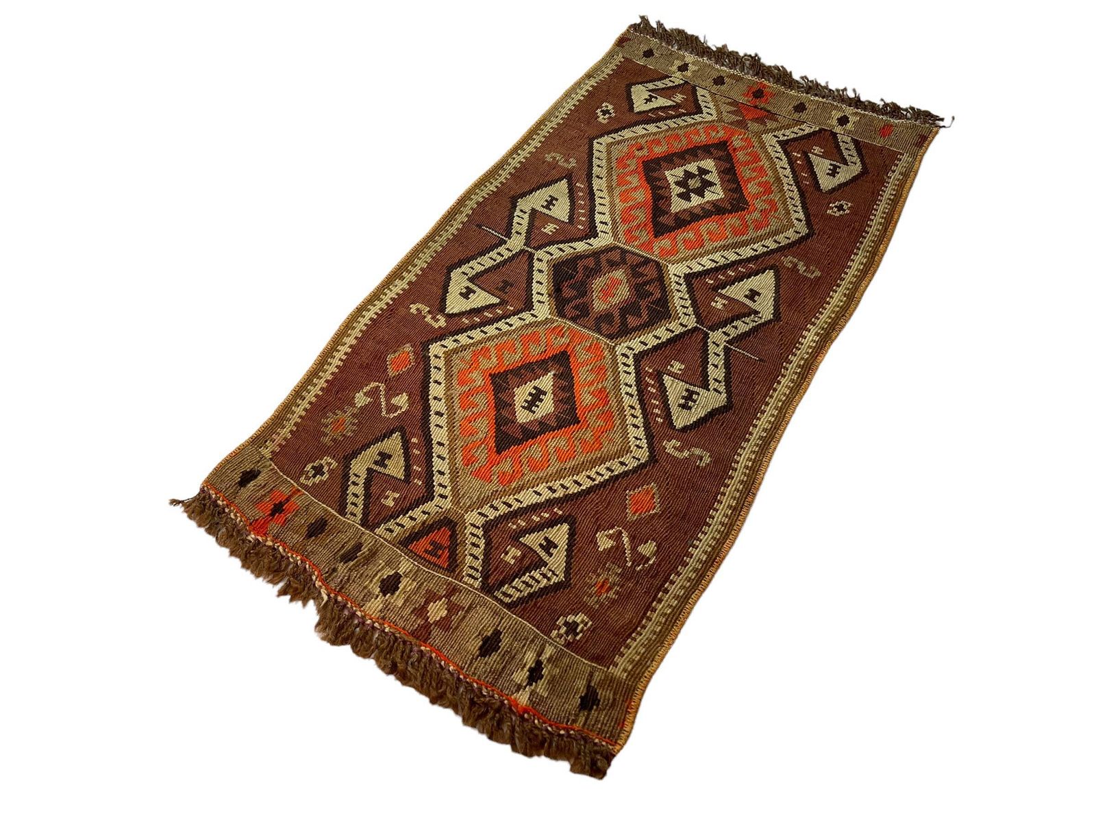 Traditional Turkish Mini Kilim Rug ,Vintage Anatolian Turkish Kelim 95 X 48 Cm photo buy
