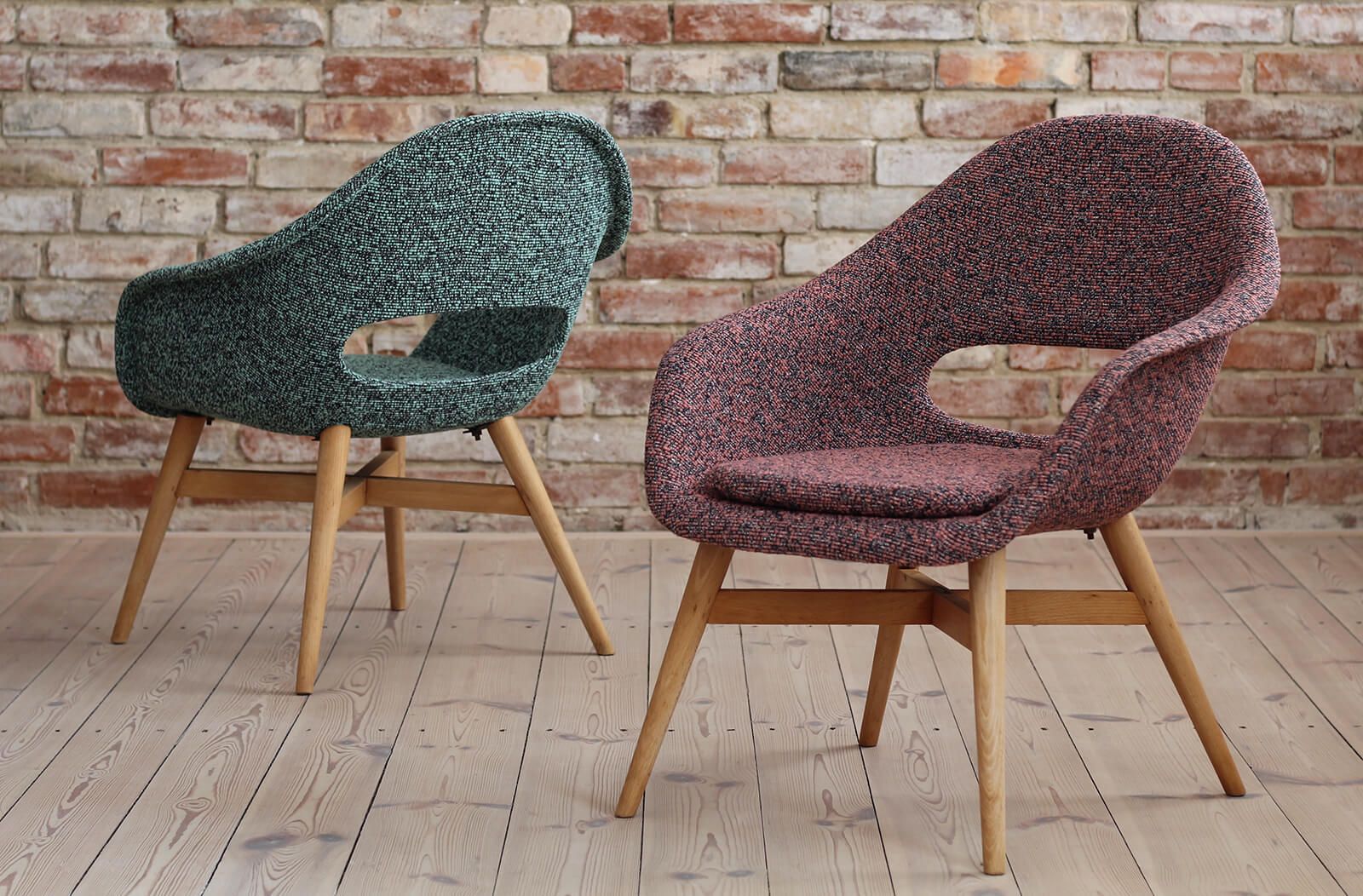 Set Of 2 Lounge Chairs Designed By Miroslav Navrátil, 1950s, Czech Republic photo Furniture