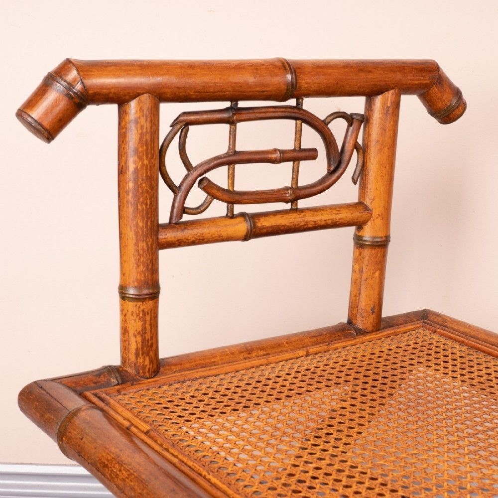 650.0 Bamboo Hall Bench With Cane Seat photo