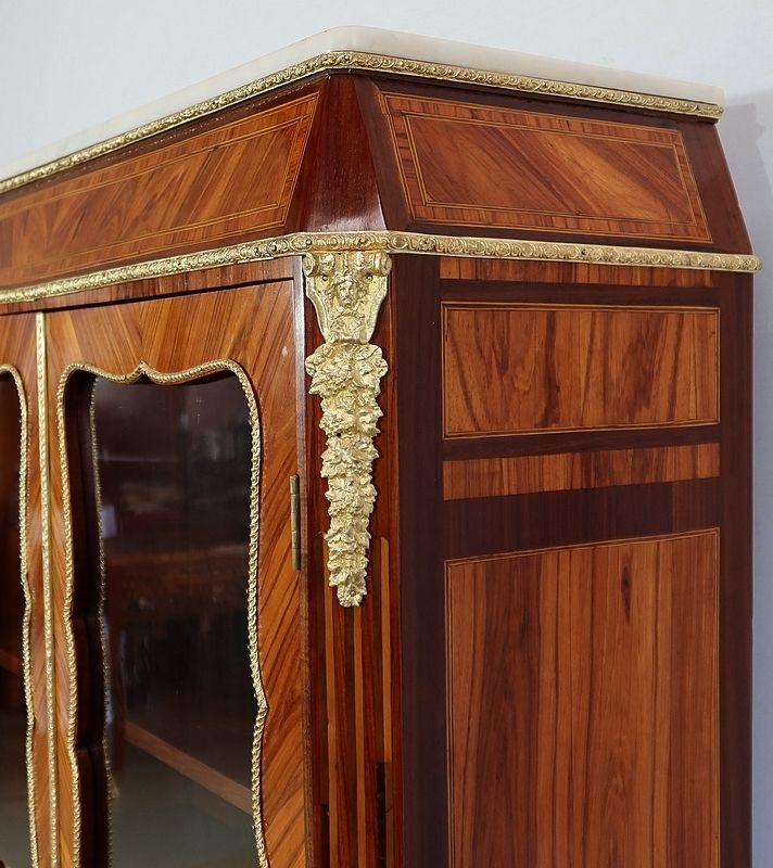 7395.4 Small Showcase In Precious Wood In The Style Of Louis XIV, Napoleon III Period, 1850 photo