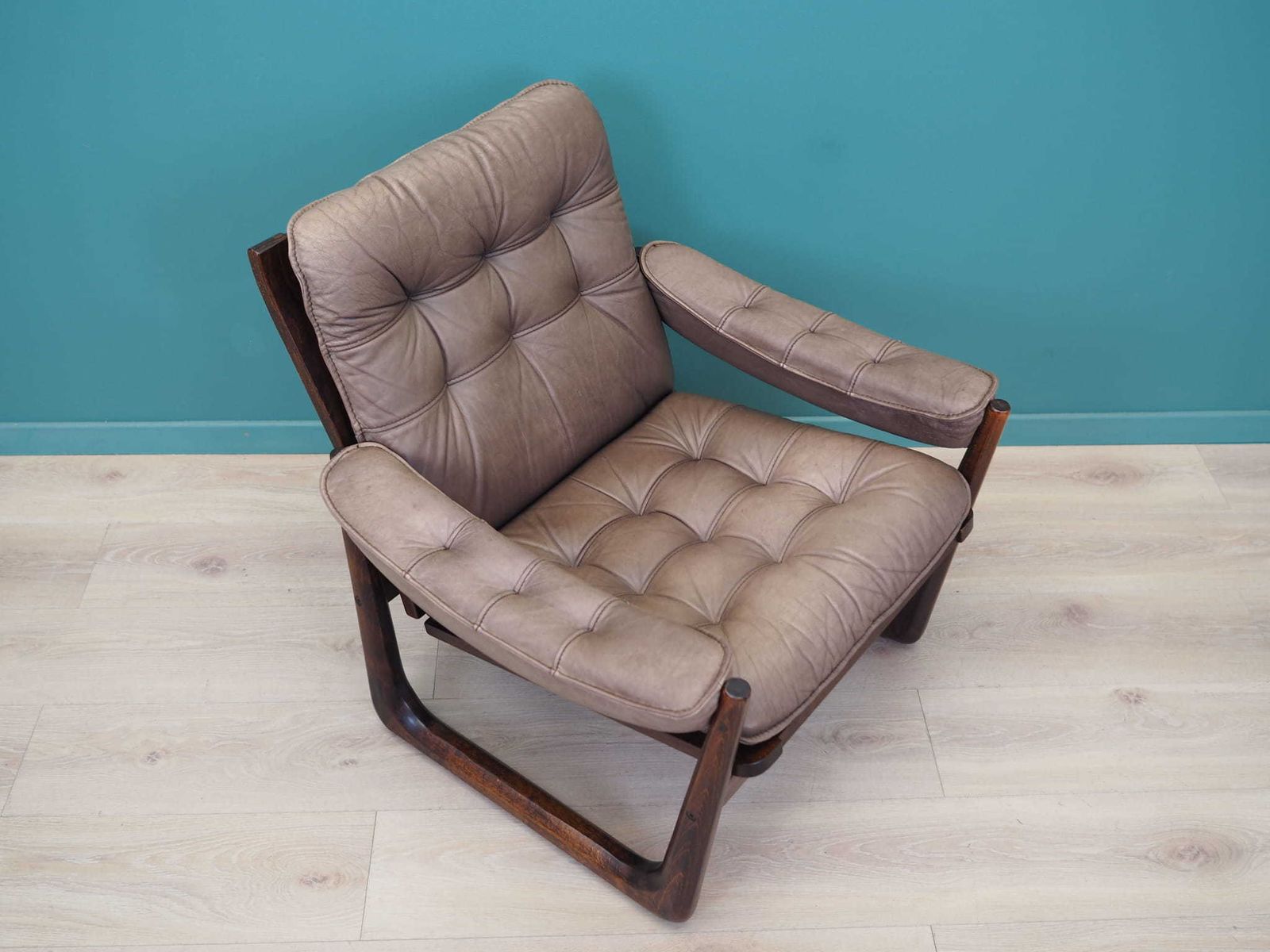 Leren Fauteuil, Deens Design, Jaren 1960, Geproduceerd Door Genega Møbler photo buy