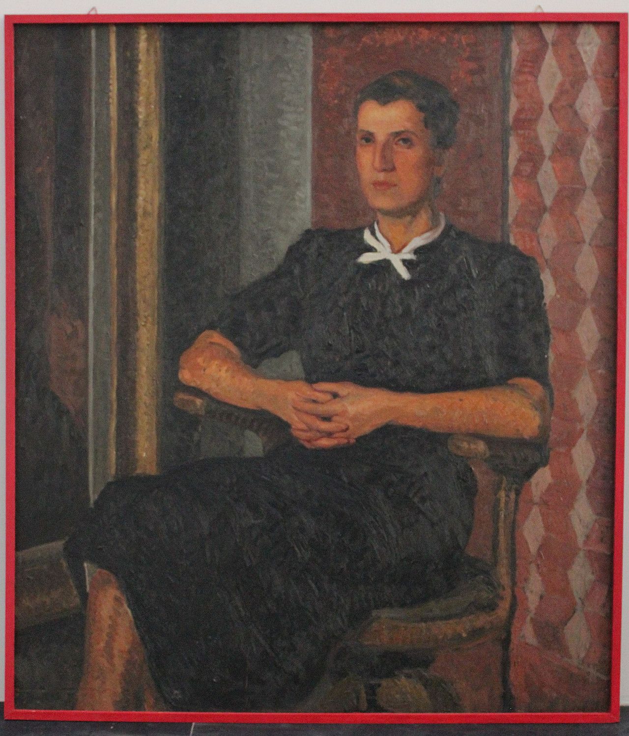 Oil Painting On Wood Symbolic And Metaphysical Inspiration, 1950s