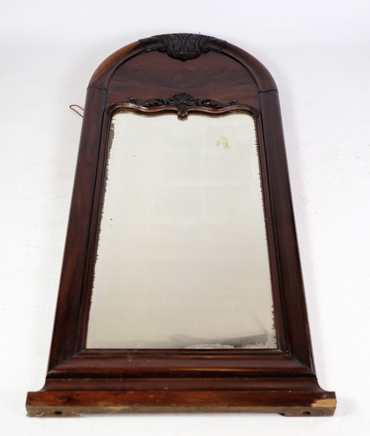 Antique Christian VIII Mirror In Mahogany From 1860s
