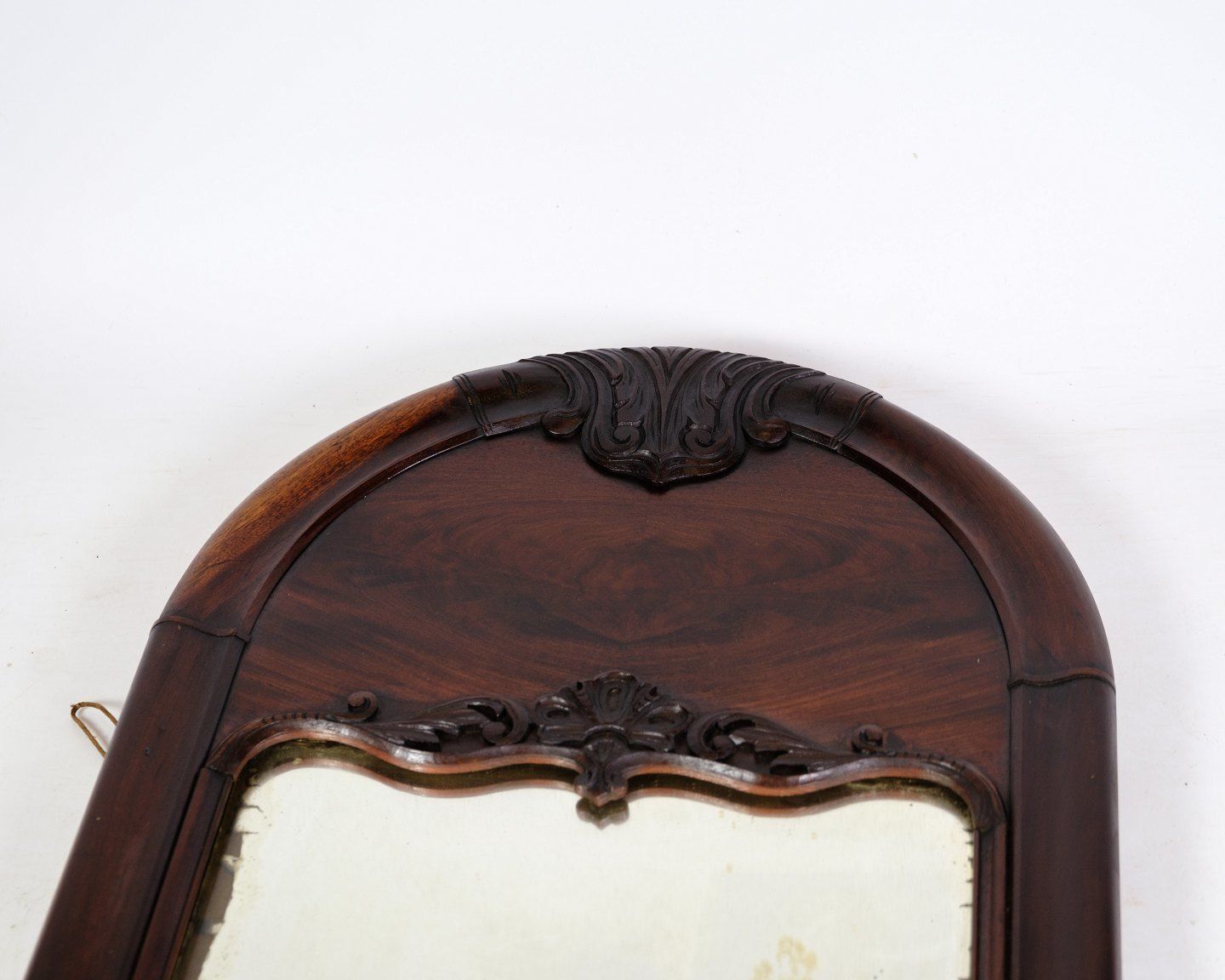 Antique Christian VIII Mirror In Mahogany From 1860s photo for sale