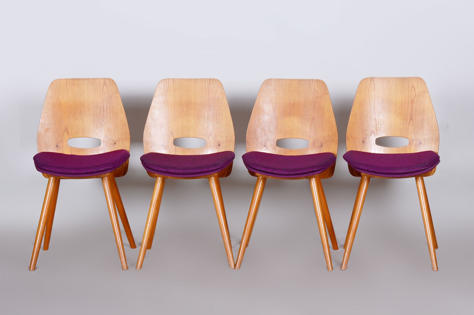 Mid Century Modern Dining Chairs, Designed By František Jirák For Tatra Nábytok photo vinterior