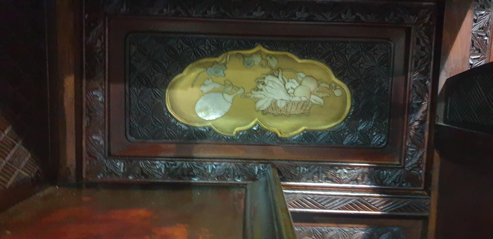 photo buy Large Meji Period Shibayama Cabinet