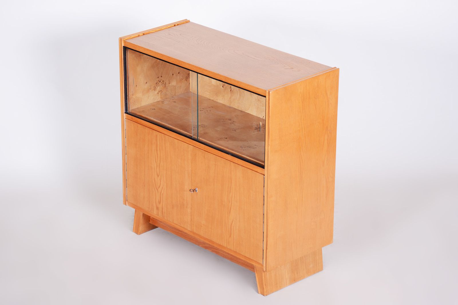 Mid Century Modern Cabinet Made In 1940s Czechia. Original Condition