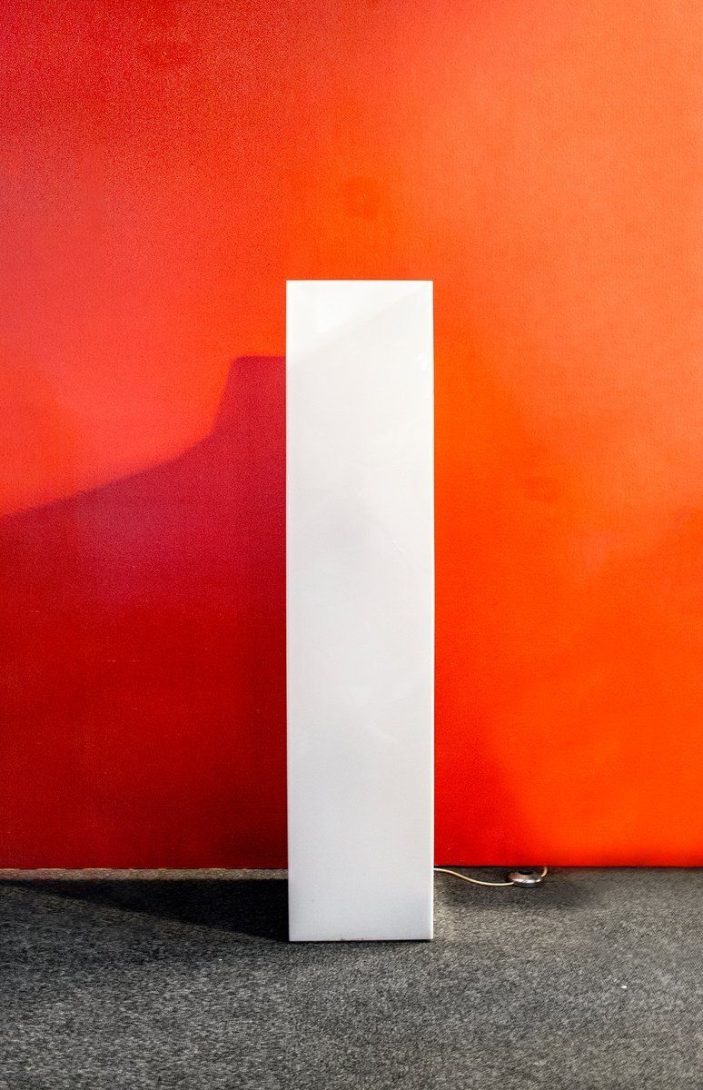 Floor Lamp In Acrylic And Steel, Italy, 1960s photo furniture