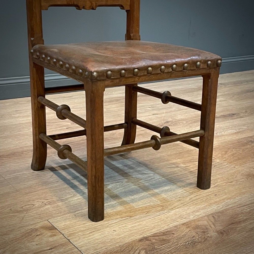 Attractive Antique Rustic Flemish Victorian Carved Oak Gothic Hall Church Chair photo buy