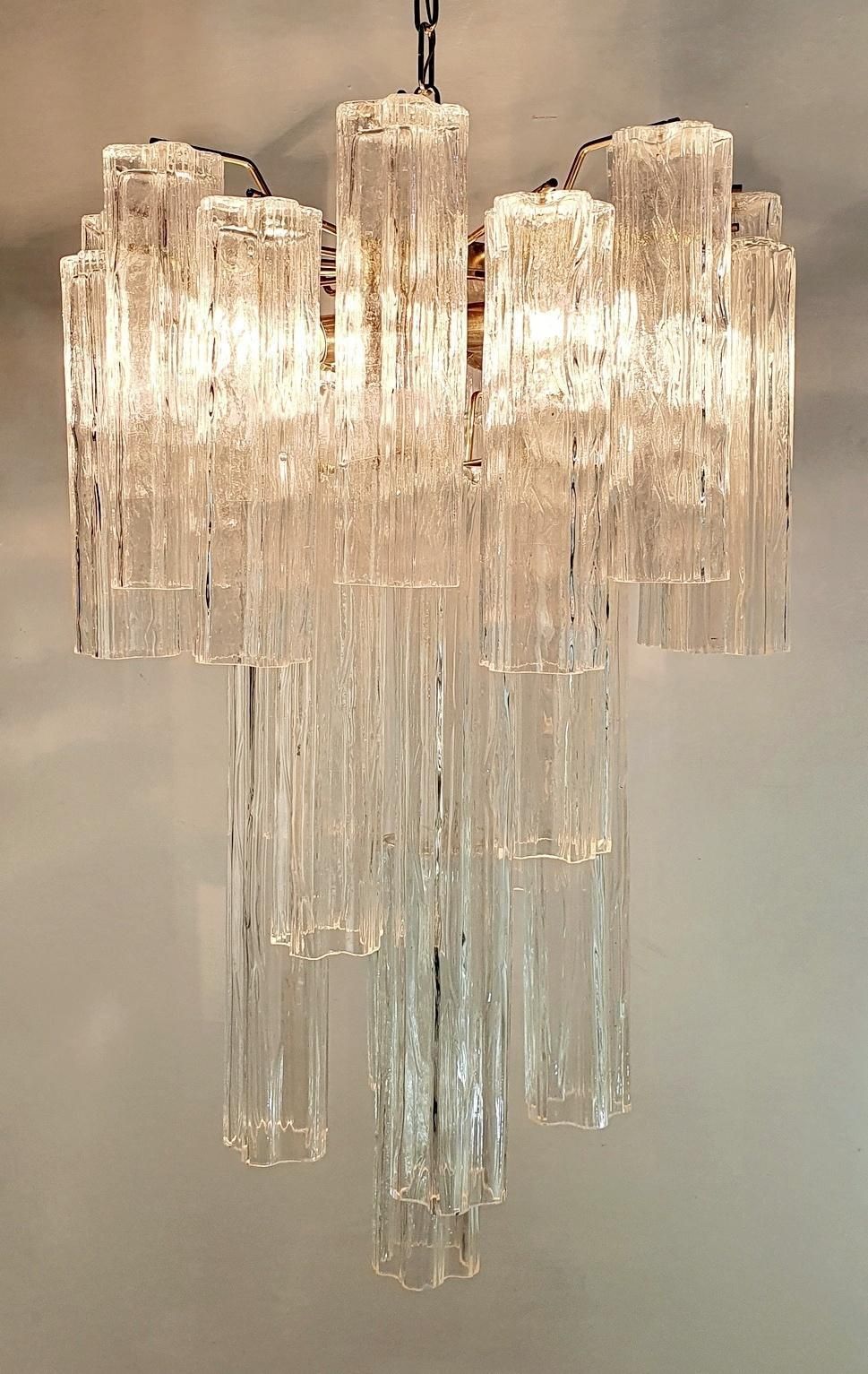 Chandelier "Tronchi" By Toni Zuccheri For Venini, 1960s photo vintage